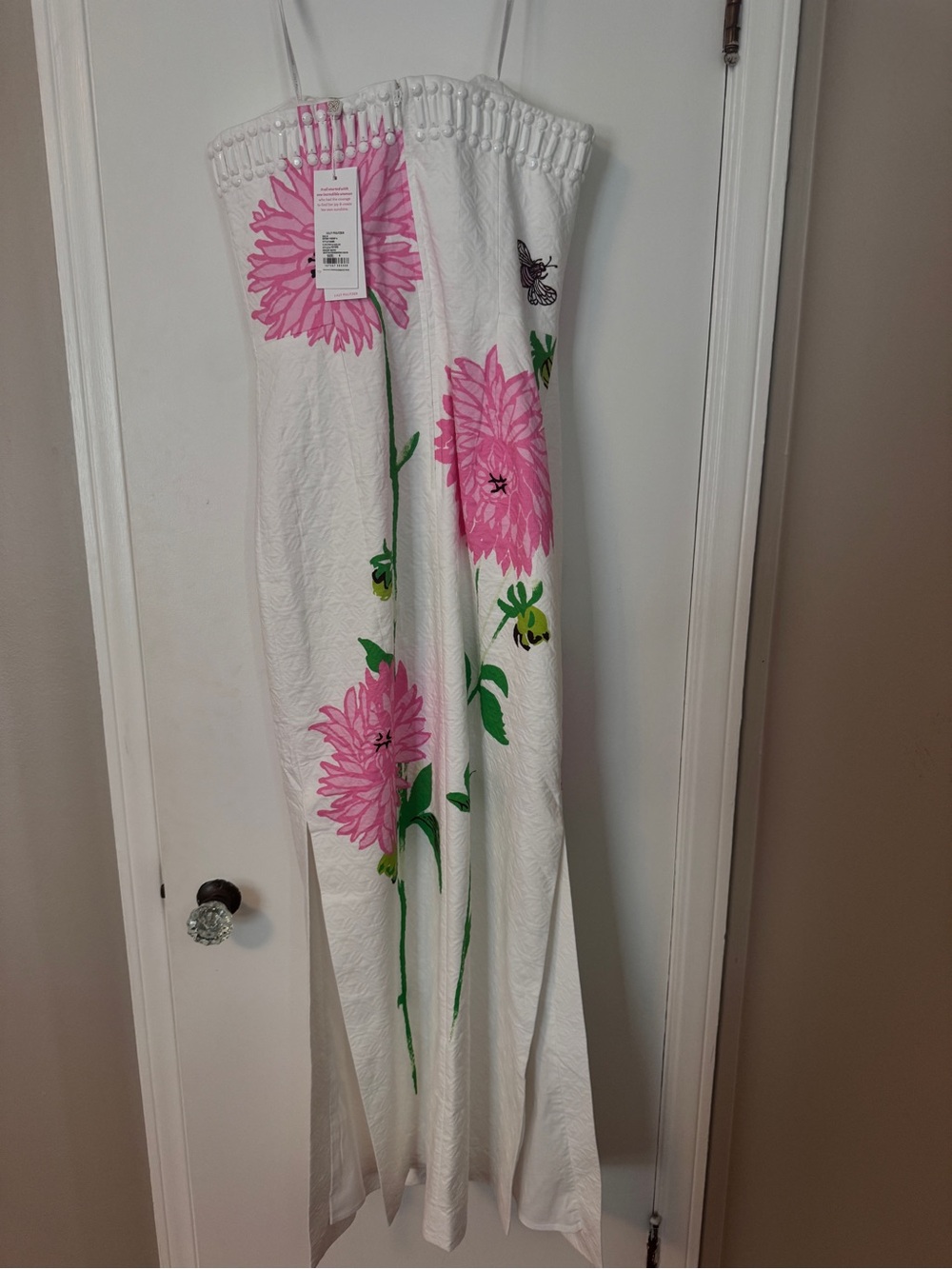 Lilly Pulitzer Elyse Floral Jacquard Strapless Maxi Dress - Picture 9 of 12